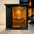 Indoor & Outdoor Hemlock Wood Sauna with 9kW Heater