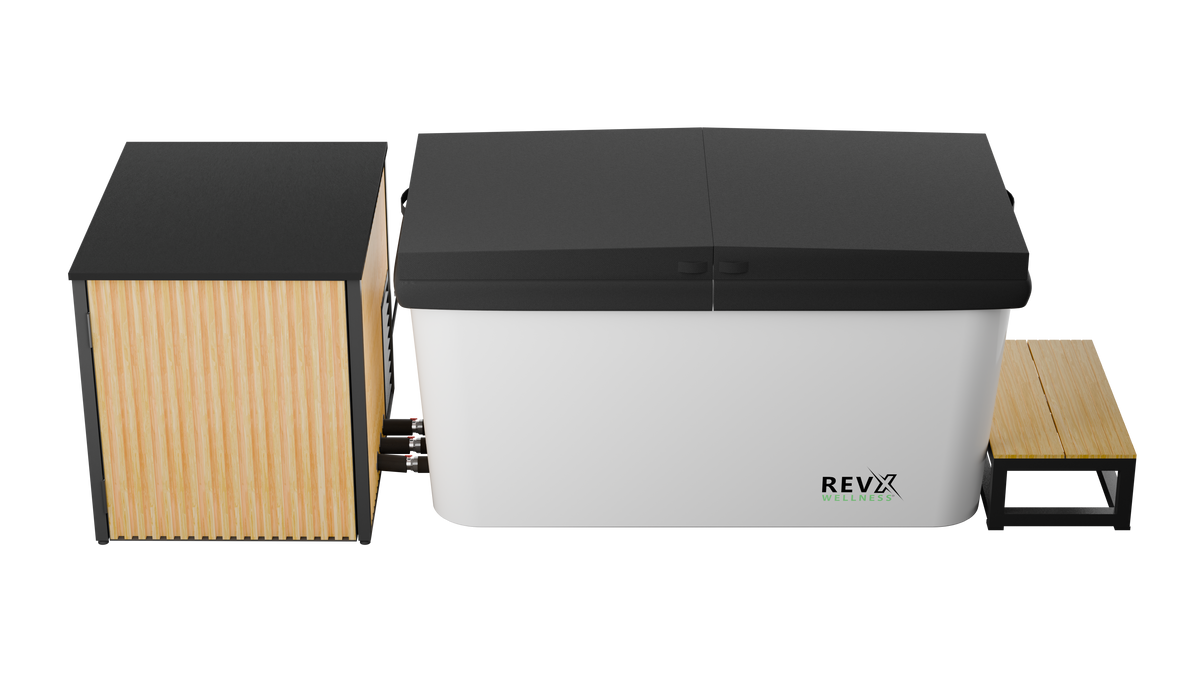 X Tub Cold Plunge with LUX 1.5 HP Chiller & Filtration System