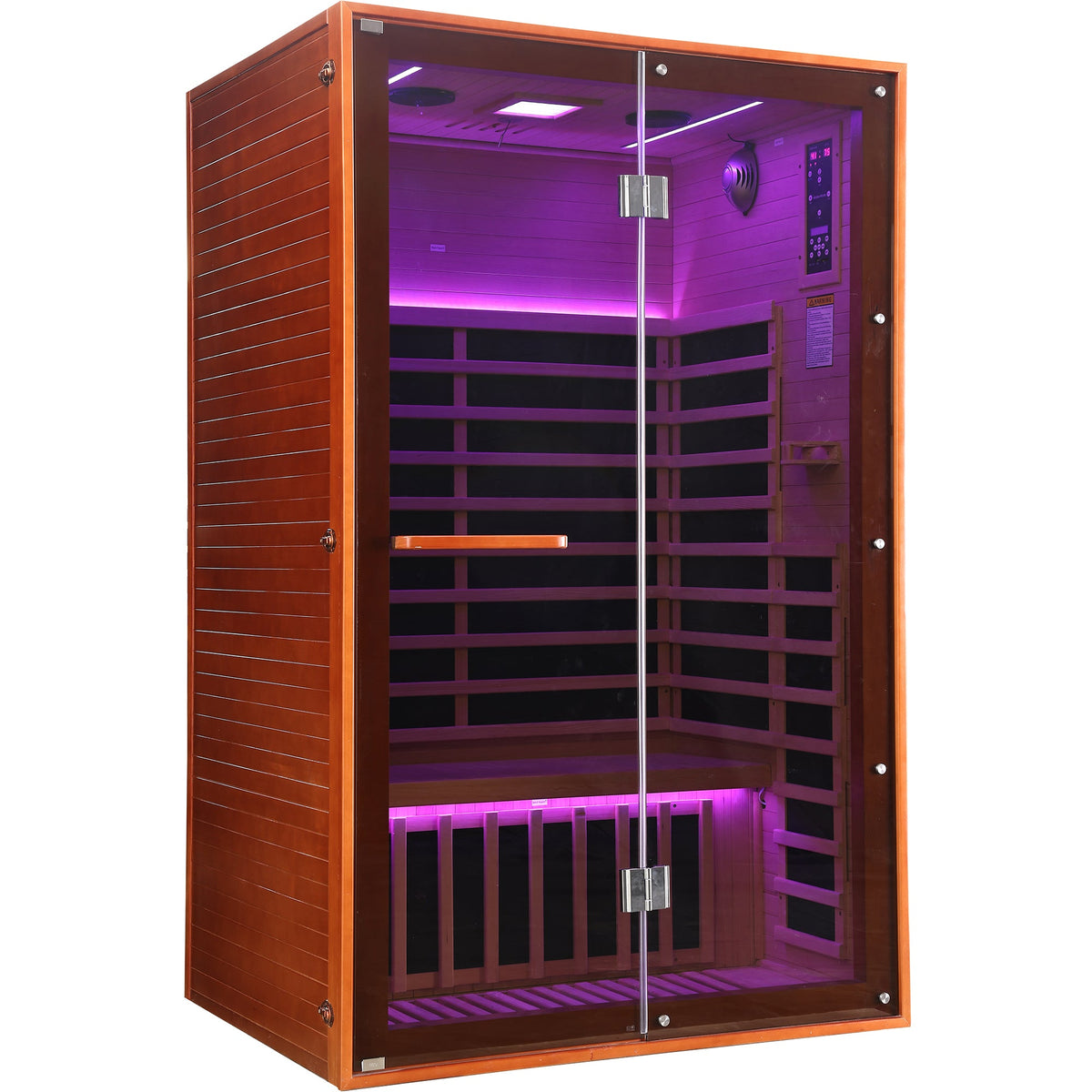 Double Infrared Sauna Room – Canadian Hemlock Wood
