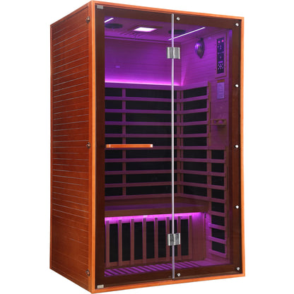 Double Infrared Sauna Room – Canadian Hemlock Wood