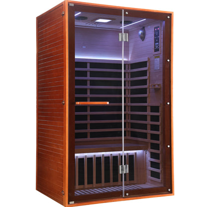 Double Infrared Sauna Room – Canadian Hemlock Wood