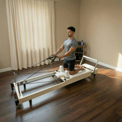 PersonalHour Janet Plus Foldable Maple Wood Pilates Reformer