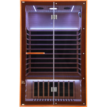 Double Infrared Sauna Room – Canadian Hemlock Wood