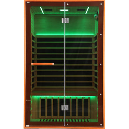 Double Infrared Sauna Room – Canadian Hemlock Wood