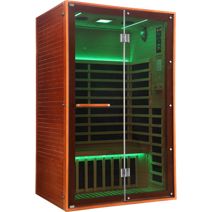 Double Infrared Sauna Room – Canadian Hemlock Wood