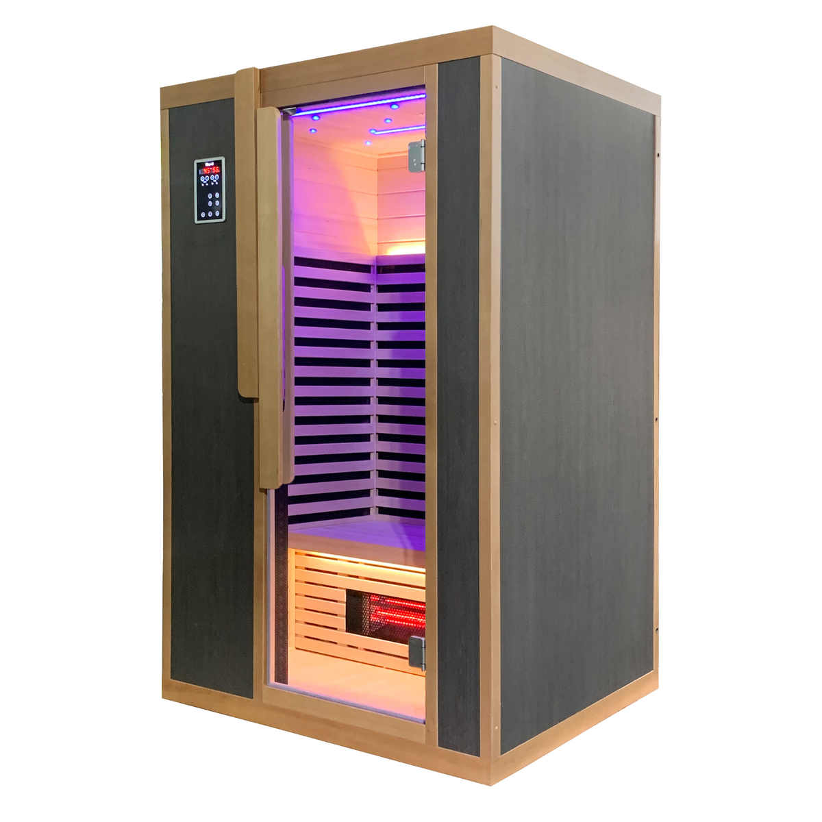 Blisspod Bergen 2-Person Full Spectrum Infrared Sauna with Red Light Therapy