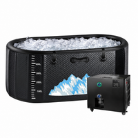 Cold Plunge Tub Engineered for Recovery, 248 Gallon Capacity, 1HP Dual-System Chiller, WiFi Control
