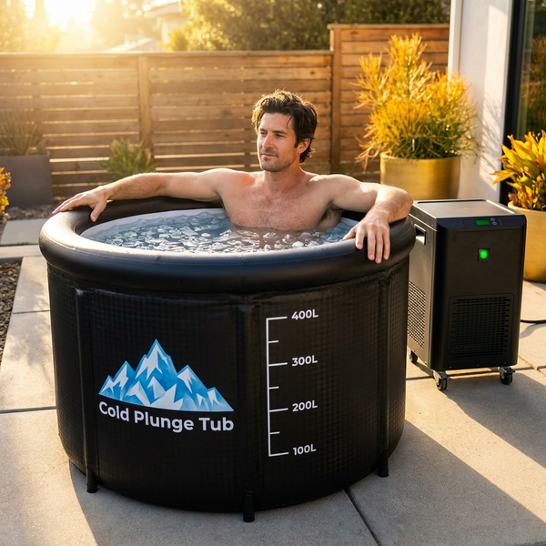 Cold Plunge Tub Engineered for Recovery, 248 Gallon Capacity, 1HP Dual-System Chiller, WiFi Control