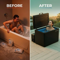 Cold Plunge Tub Built for Home Wellness, Built-In Chiller, Ozone Sanitation, Weatherproof Design — Before & After