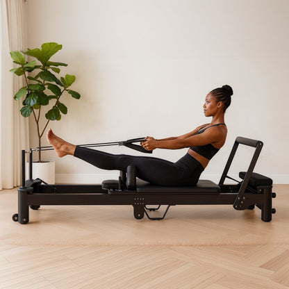 Luraush Foldable Pilates Reformer with Jump Board & Box