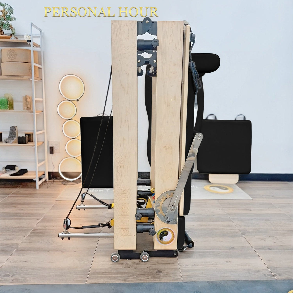 PersonalHour Janet Plus Foldable Maple Wood Pilates Reformer