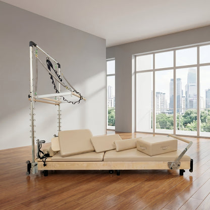 PersonalHour Janet Plus Foldable Maple Wood Pilates Reformer