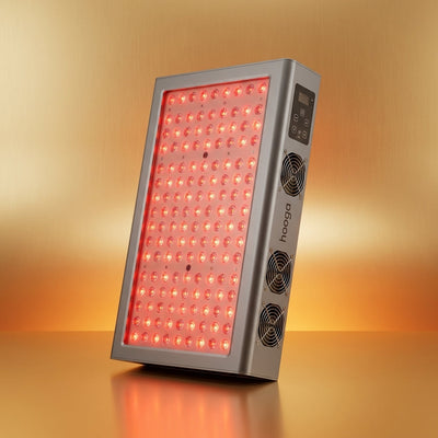 Red Light Therapy Panel Designed for Full Body Coverage, 660nm & 850nm Dual Wavelengths, 300 LED Chips, Timer Control