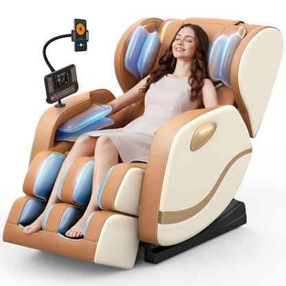 Full Body Zero Gravity Massage Chair with Airbags, Heat and Bluetooth