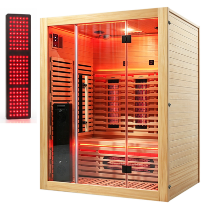 Blisspod Venetian RED 3-Person Full Spectrum Infrared Sauna