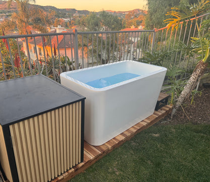 X Tub Cold Plunge with LUX 1.5 HP Chiller & Filtration System