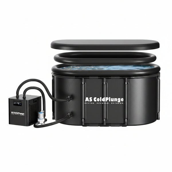 Ice Bath Chiller & Cold Plunge Tub Kit, 1/3HP Cold Plunge Chiller with External Pump & Filter, XXL 148Gal Upgraded Ice Pod, Cold Plunge Tub with Water Chiller for Cold Therapy Recovery