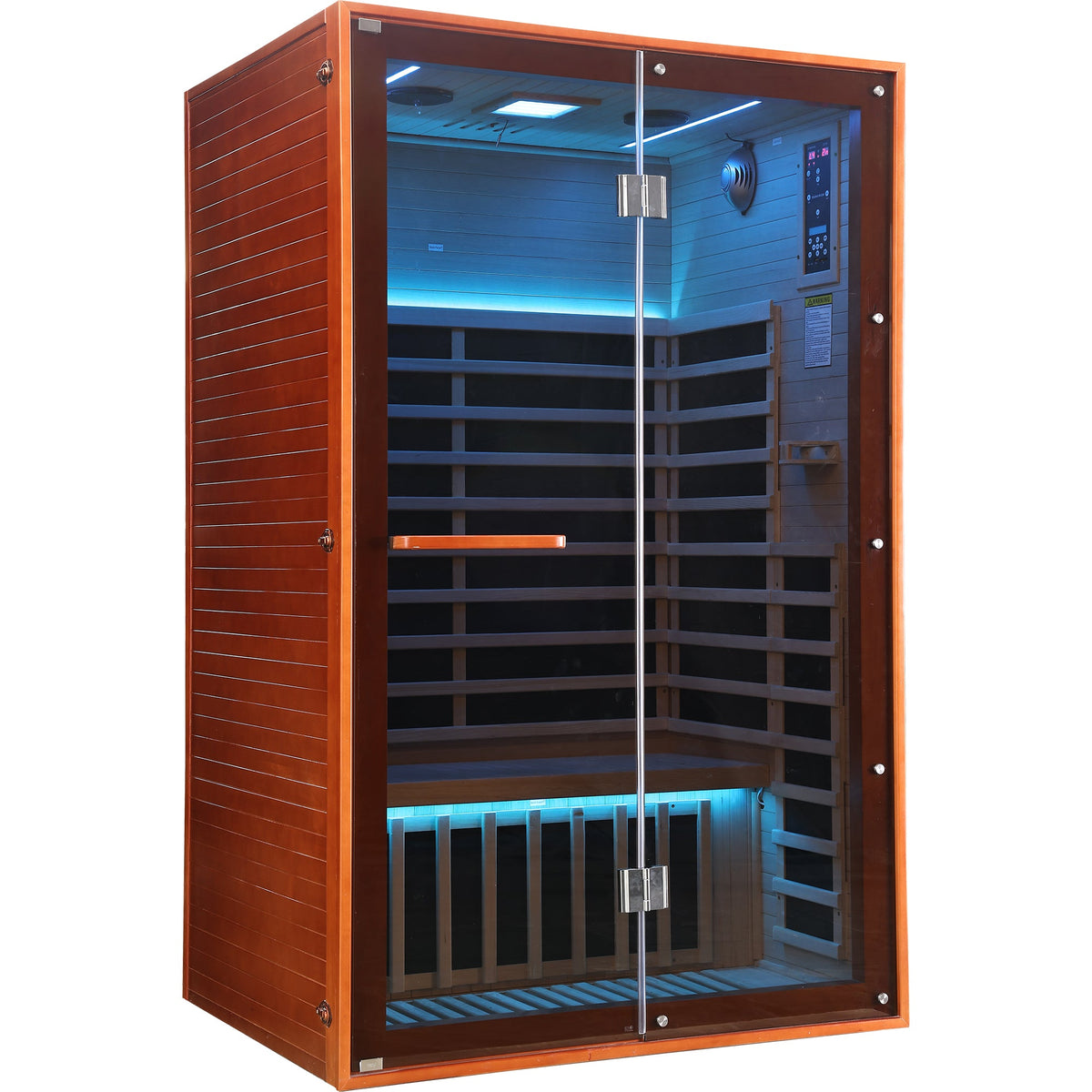 Double Infrared Sauna Room – Canadian Hemlock Wood
