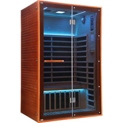 Double Infrared Sauna Room – Canadian Hemlock Wood