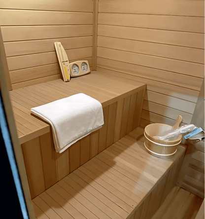 Indoor & Outdoor Hemlock Wood Sauna with 9kW Heater