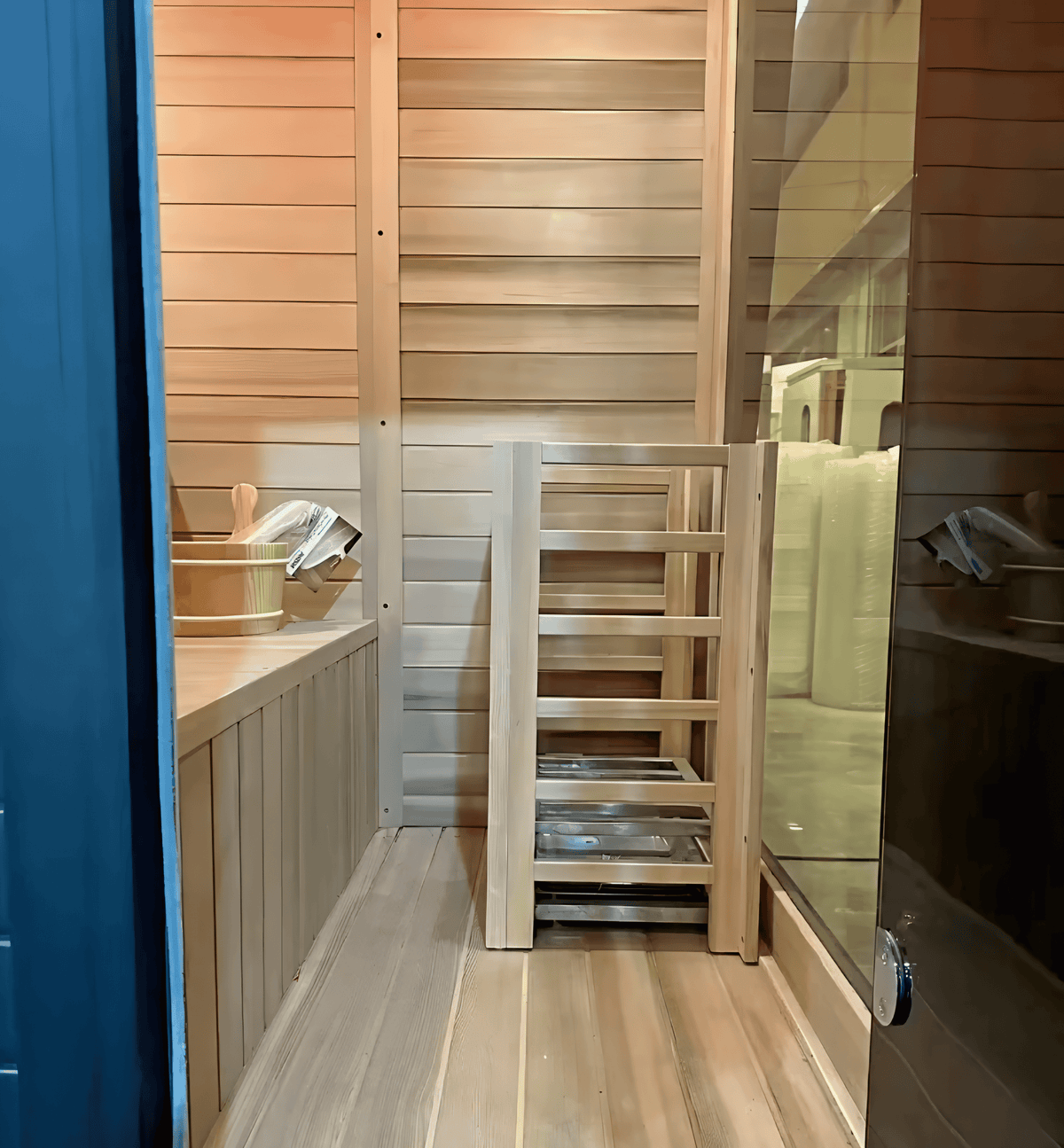 Indoor & Outdoor Hemlock Wood Sauna with 9kW Heater
