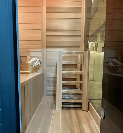 Indoor & Outdoor Hemlock Wood Sauna with 9kW Heater