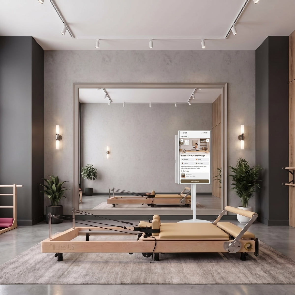 PersonalHour Janet Plus Foldable Maple Wood Pilates Reformer