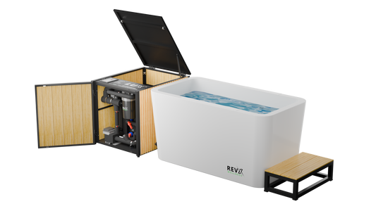 X Tub Cold Plunge with LUX 1.5 HP Chiller & Filtration System