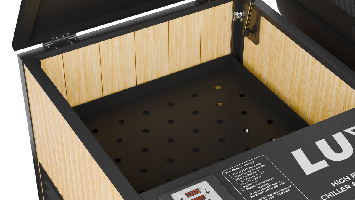 X Tub Cold Plunge with LUX 1.5 HP Chiller & Filtration System