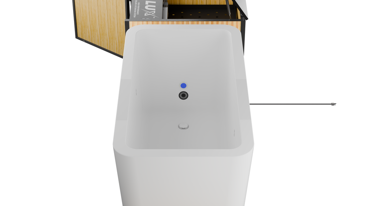 X Tub Cold Plunge with LUX 1.5 HP Chiller & Filtration System